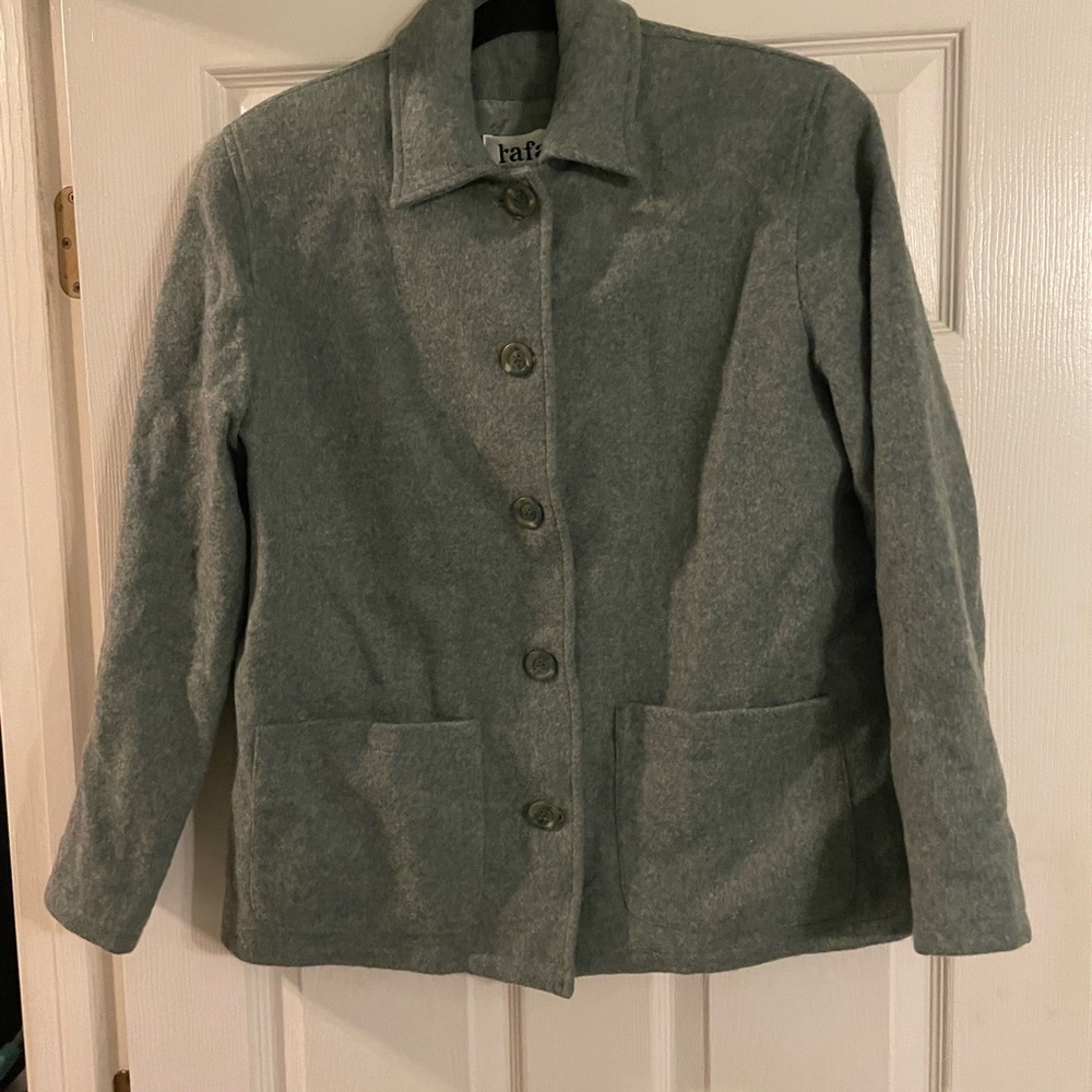 Rafael Sage Green Women's wool Blazer size 6